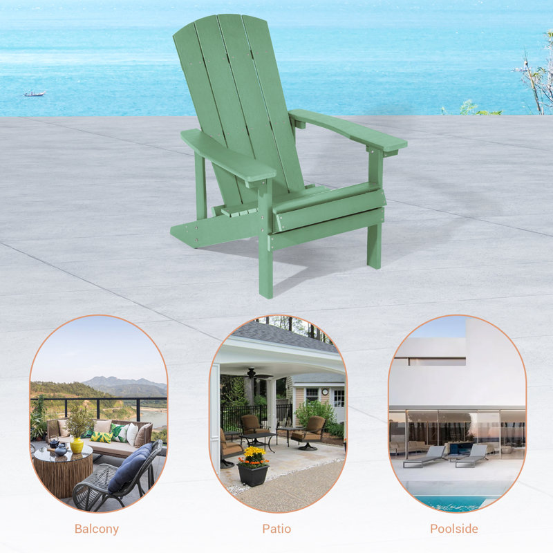Robyn HIPS Adirondack Chair, Dark Green