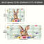 Ensemble de 2 tapis de cuisine Floral Bunny