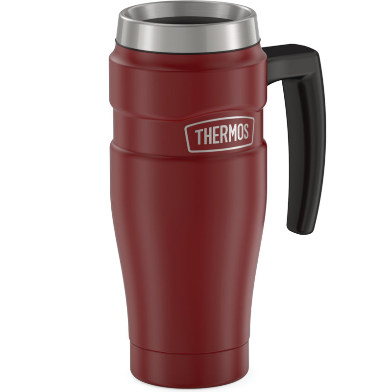 16oz Cranberry Stainless Steel Vacuum Insulated Travel Mug