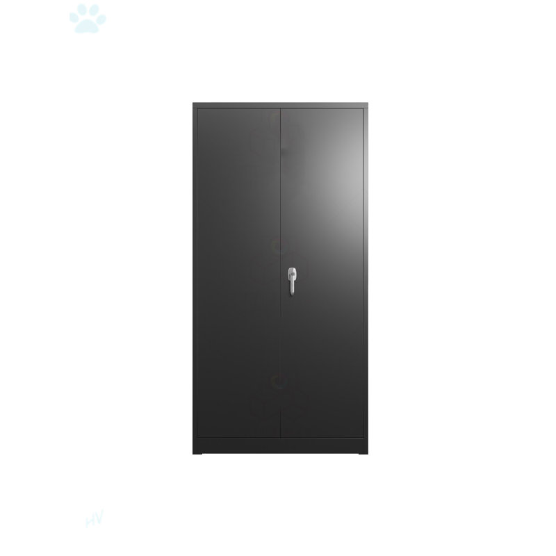 Armoire à outils en acier verrouillable avec portes et 4 tablettes