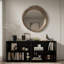 Buffet moderne avec 2 grandes armoires au design ondulé unique