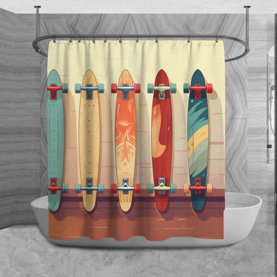 Chane Microfiber Shower Curtain