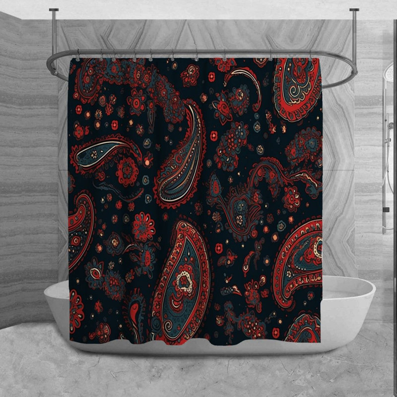 Rouzer Shower Curtain, 84" H x 70" W