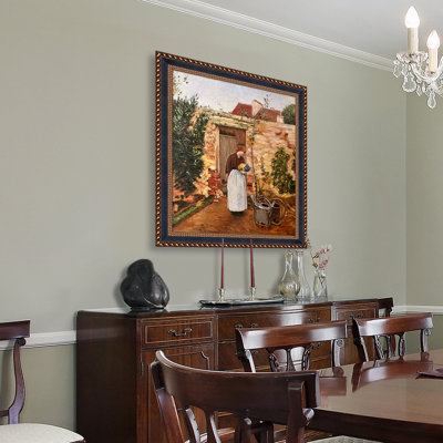 Cadre de porte de jardin, reproduction d'art sur toile