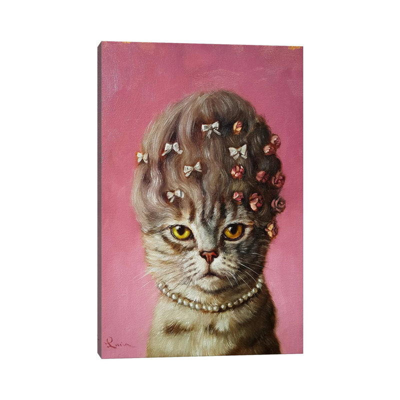 Marie Catoinette 1 Piece Wrapped Canvas Wall Art, 20.32 cm H x 30.48 cm W