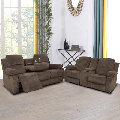 Ensemble de salon en tissu 2 pièces Whall