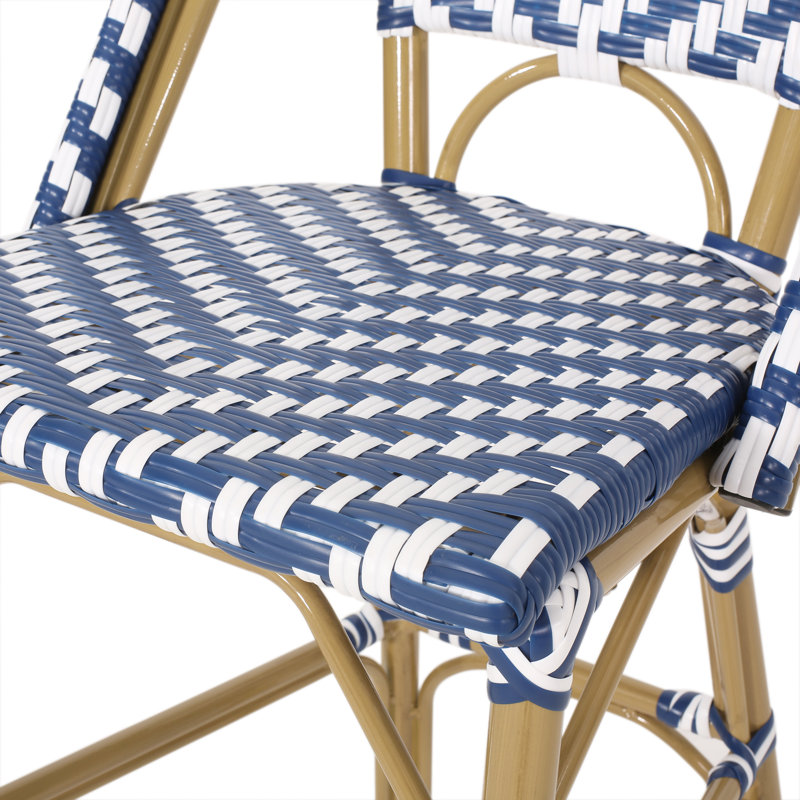 Tabouret de bar en polyéthylène (PE) Battista, Marine