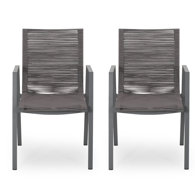 Chaise de patio Castine, Gris