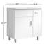 Ensemble de meuble-lavabo simple autoportant blanc moderne 32 po Muranda