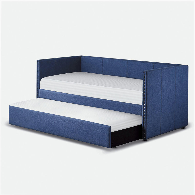 Méridienne en tissu rembourré 1pc, Bleu