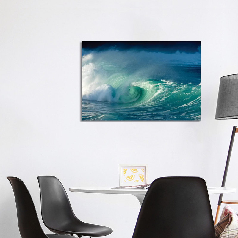 Waimea Curl 1 Piece Wrapped Canvas Wall Art, 101.6 cm H x 66.04 cm W x 3.175 cm D