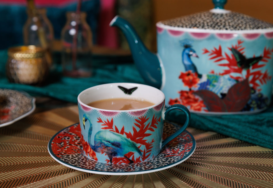 Create a theatrical tablescape with the Mikasa x Sarah Arnett Collection