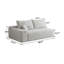 Canapé d'angle modulaire moderne avec méridienne - Aucun assemblage requis-905884706