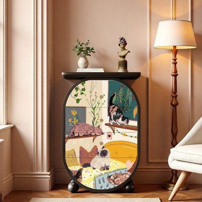 Console en bois massif 25,6 po Molinari
