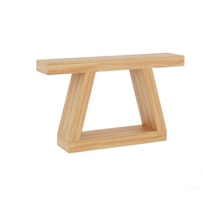 2-Tier Sofa Table with Open Storage Shelves, 55 Inch Farmhouse Narrow Console Table, Industrial Wooden Entryway Table Sofa Table Behind The Couch for