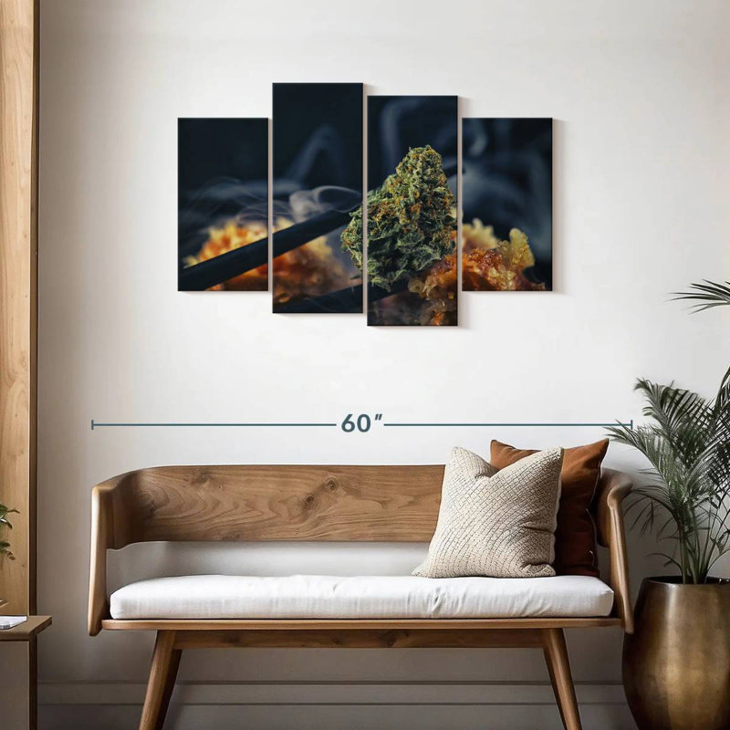 Senne Marijuana Smoke, 27" H x 43" W