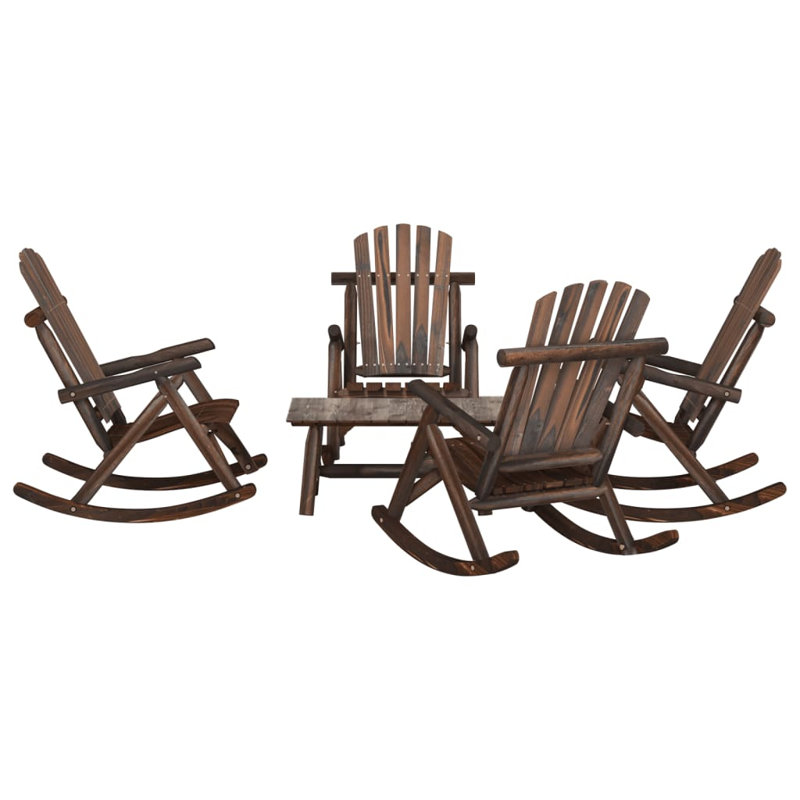 Solid Wood 4 - Person Seating Group