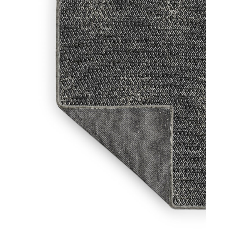 Tapis décoratif grise florale, Rectangle 5 pi x 7 pi