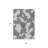 3' X 5' Gray Abstract Washable Indoor Outdoor Area Rug