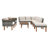 9-Piece Rattan Patio Conversation Set With Cushions-102797469