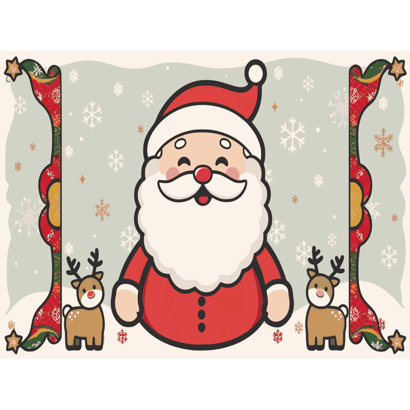 Tapis de Noël, Tapis de couloir 2 pi x 4 pi