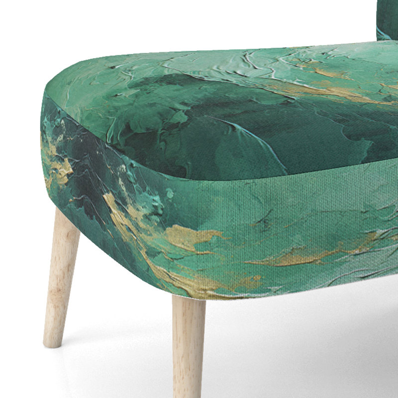 Chaise d'appoint rembourrée Emerald Euphoria I