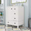 Meuble-lavabo autoportant moderne avec lavabo en céramique durable, rangement spacieux et tiroirs à fermeture en douceur-12352593
