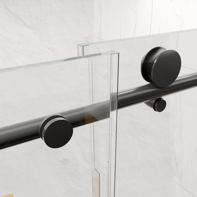 Arvalo Frameless Sliding Shower Door with Premium Thick Tempered Glass