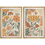 "Vintage Flower In Pastel", art moderne, décoration murale, nature nordique, 2 pièces-98109295-98109294