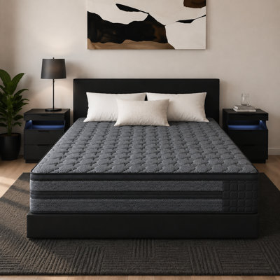 12" Hybrid Gel Memory Foam Mattress – Medium-Firm, Cooling, Motion Isolation – CertiPUR-US Certified & Fiberglass-Free