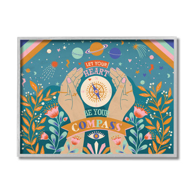 Heart Be Your Compass Expression Boho Chic Constellations