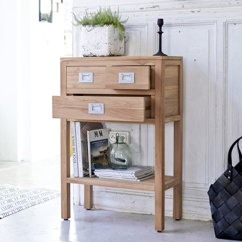 60cm Solid Wood Console Table