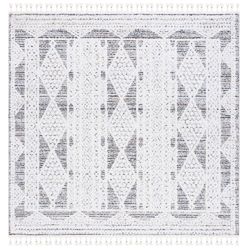 Tapis géométrique Chapel Performance, Carré 6 pi 7 po