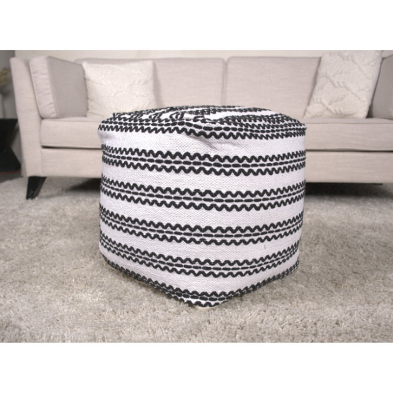 Pouf en tissu fabriqué à la main Lani