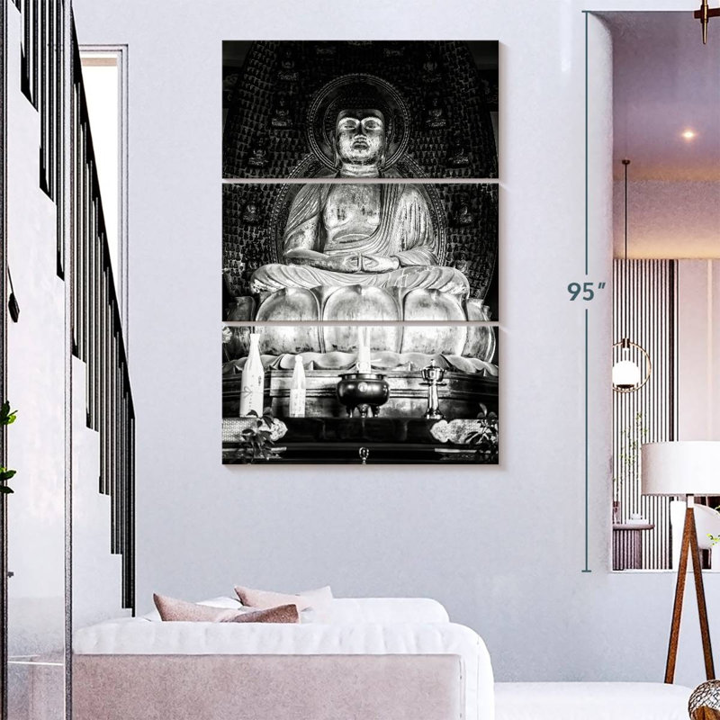 Bouddha doré japonais Adella I, H 74 po x l 48 po