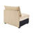 Armless Sofa Velvet - Wheat-124796024