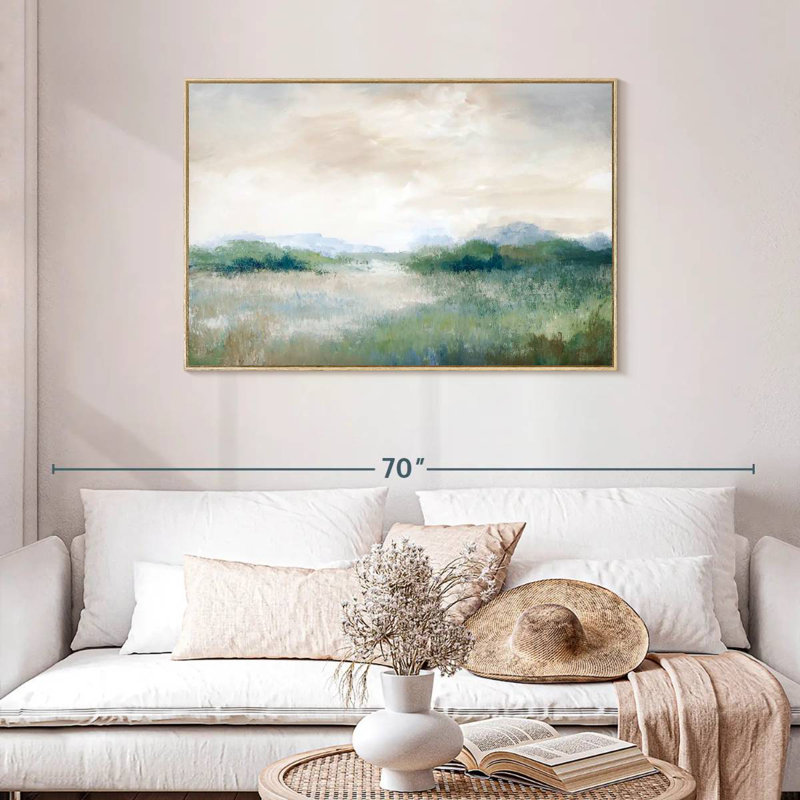 Calmer Vista, Cadre flottant en bois naturel, 43 po x 29 po