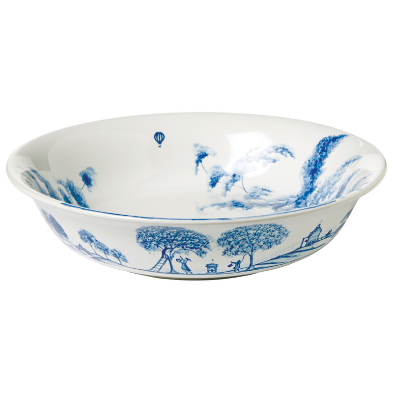 Country Estate Serving Bowl, Delft Blue, 10"