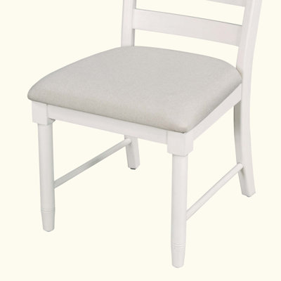 5-Piece Retro Functional Dining Table Set Wood Round Extendable Dining Table and 4 Upholstered Dining Chairs