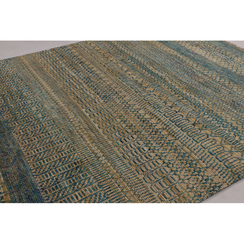 Modern One-of-a-Kind 8'0X10'2 Hand Knotted Area Rug
