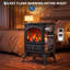 Brayden Studio 38.2 cm W Black Electric Fireplace