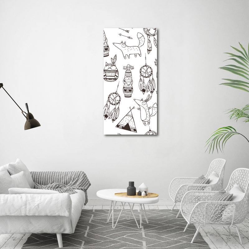 Indian Background - Wrapped Canvas Print