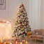 Sapin de Noël floqué et illuminé-75830545