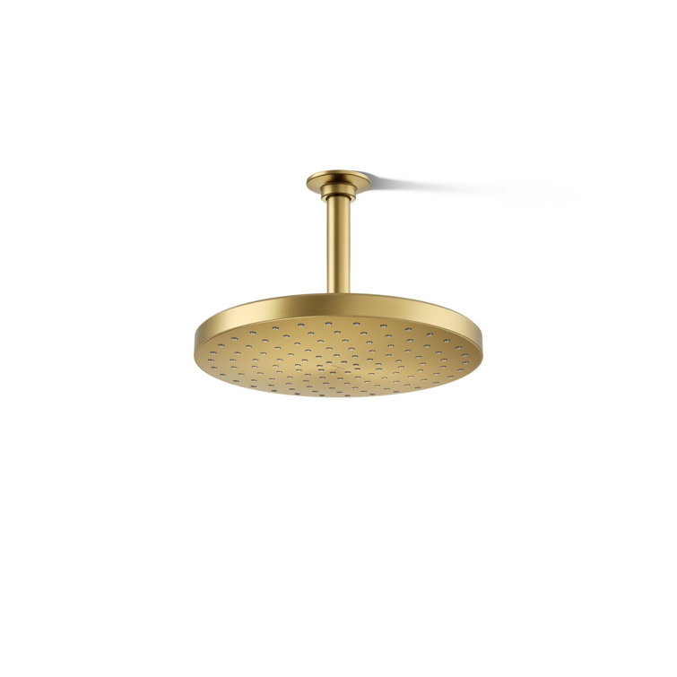 Awaken 10" Single-Function Wall or Ceiling-Mount Round Rainhead