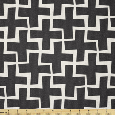 Cuc Plus Signs in Contrasting Colours Multi-Purpose Fabric