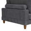 Canapé modulaire à large assise en velours côtelé-130910444