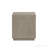 End Table, Square Natural Finish, Plinth Base