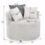 Chaise d'appoint 3D avec roulettes 3D