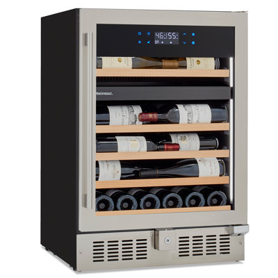 SommSeries2 46 Bottle Dual Zone with VinoView Display Shelving — FIN-0018228 | Fridge.com