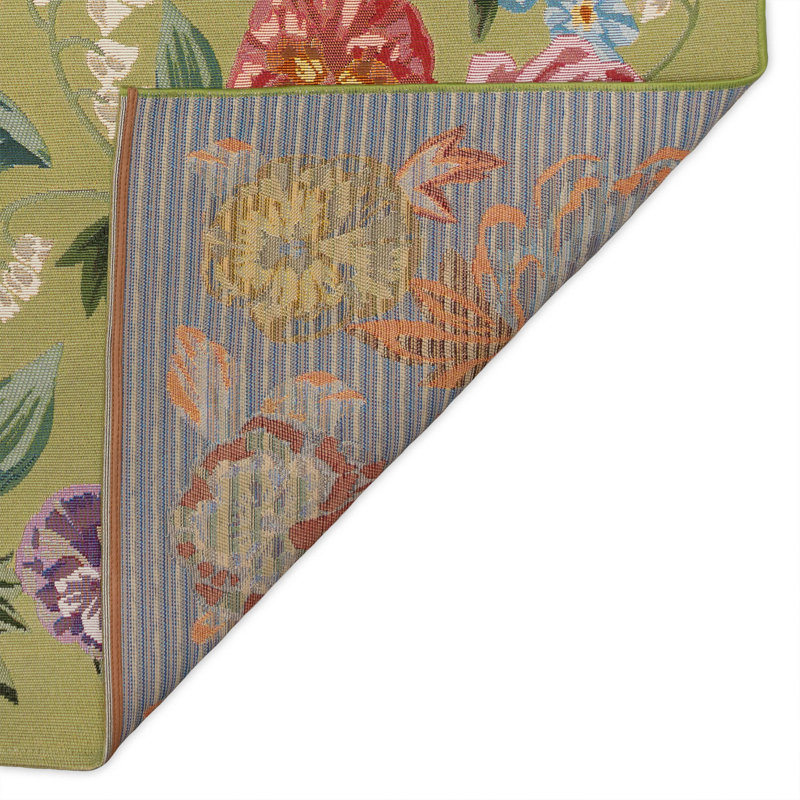 Tapis de cuisine Andreane, Rectangle 2 pi x 2 pi 10 po, Vert